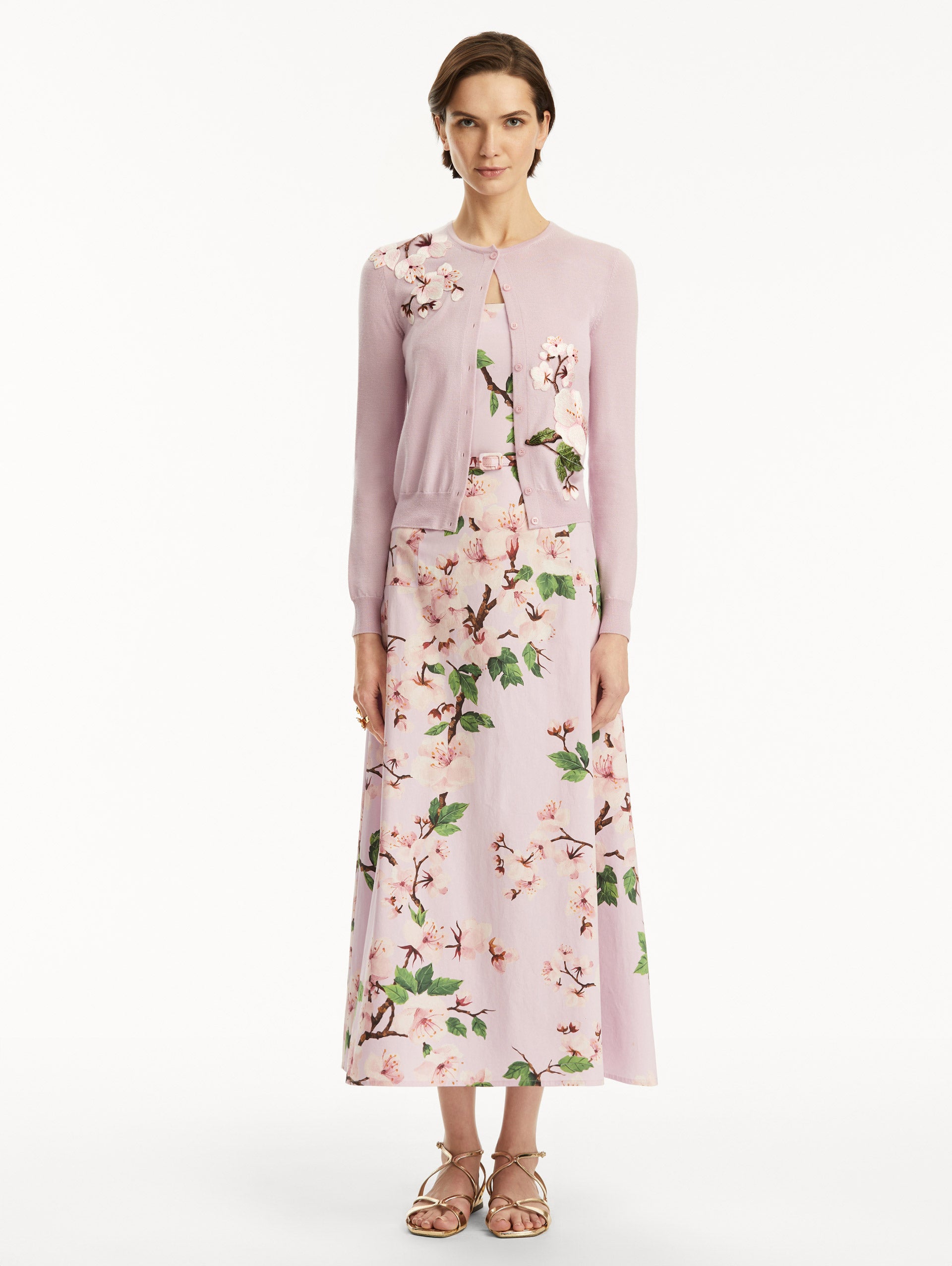 Cherry Blossom Embroidered Cardigan for Women - Floral Lace Knit Sweater | Perfect for Spring Outfits & Casual Wear