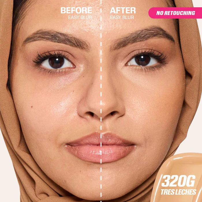 HUDA BEAUTY Easy Blur™ Natural Airbrush Foundation with Niacinamide - Lightweight, Buildable Coverage for Flawless Skin | Perfect for Everyday Wear & Special Occasions