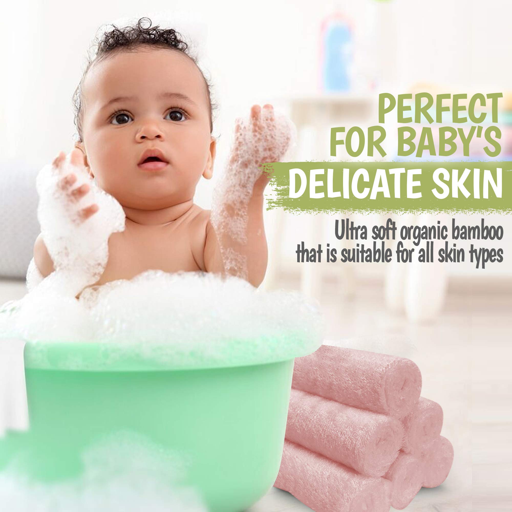 **Natural Wooden Baby Hair Brush & Comb Set with Soft Goat Bristles for Newborns - Cradle Cap Care & Gentle Hair Styling | Includes Washcloths & Towels (Blush Pink) - Perfect for Bath Time, Baby Showers & Daily Grooming**