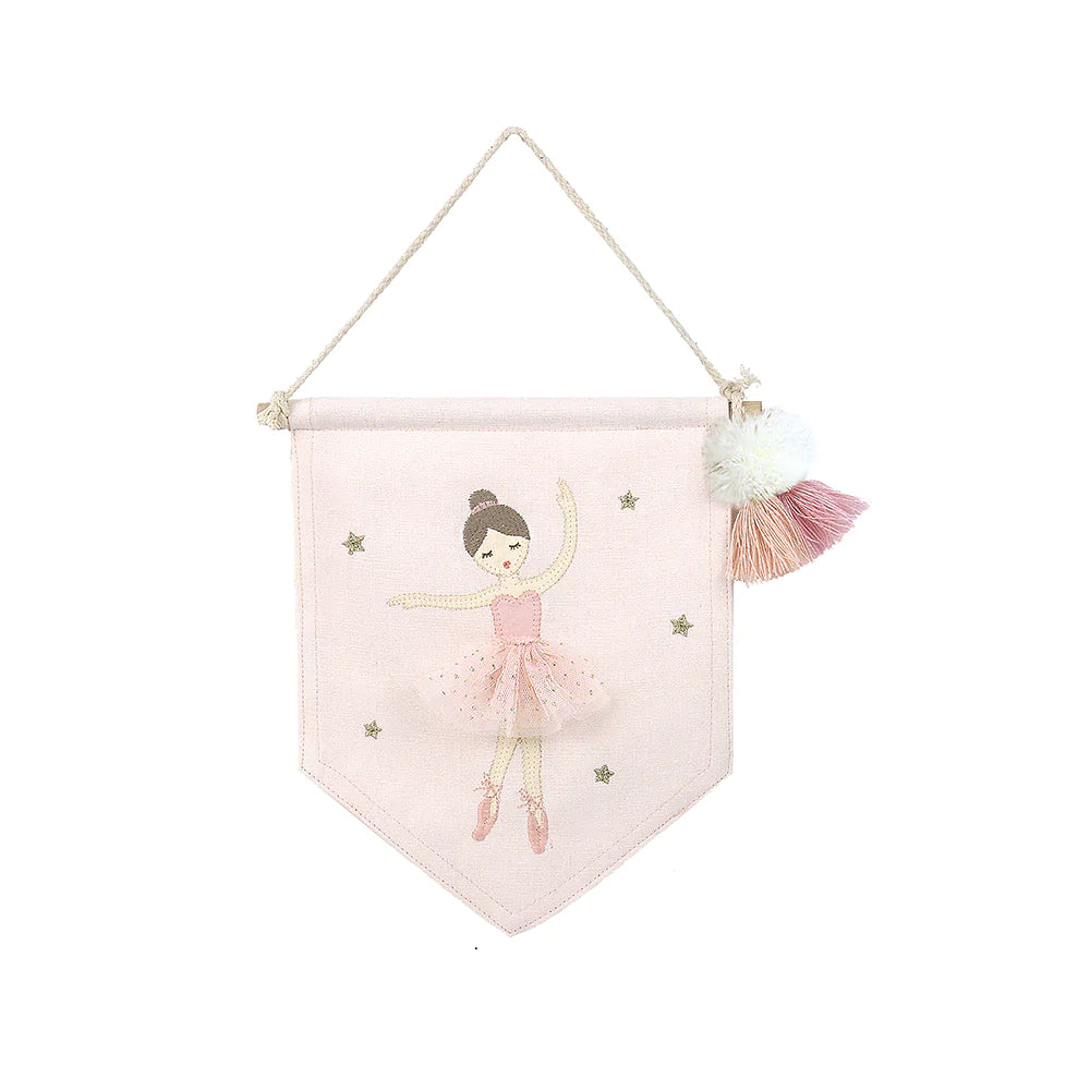 Elegant Ballerina Wall Banner for Home Decor - Perfect for Ballet Themed Bedrooms, Dance Studios & Party Backdrops