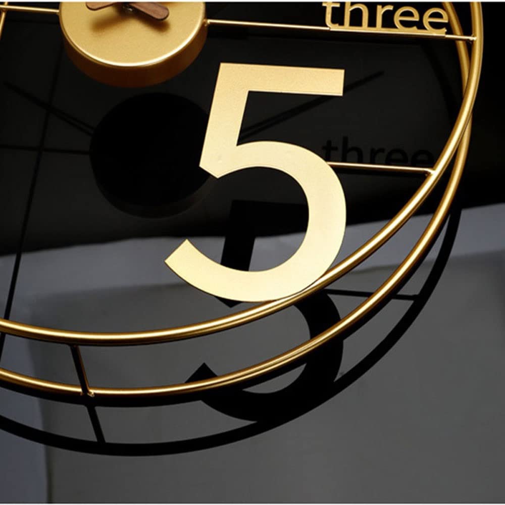 Minimalist Luxury Wall Clock - Gold Modern Decorative Clock for Living Room, Bedroom, Office - Elegant Home Decor & Stylish Gift Idea