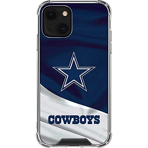 Official NFL Dallas Cowboys Clear Phone Case for iPhone 13 Mini - Slim Protective Cover with Team Logo - Perfect for Game Day, Sports Fans & Cowboys Supporters