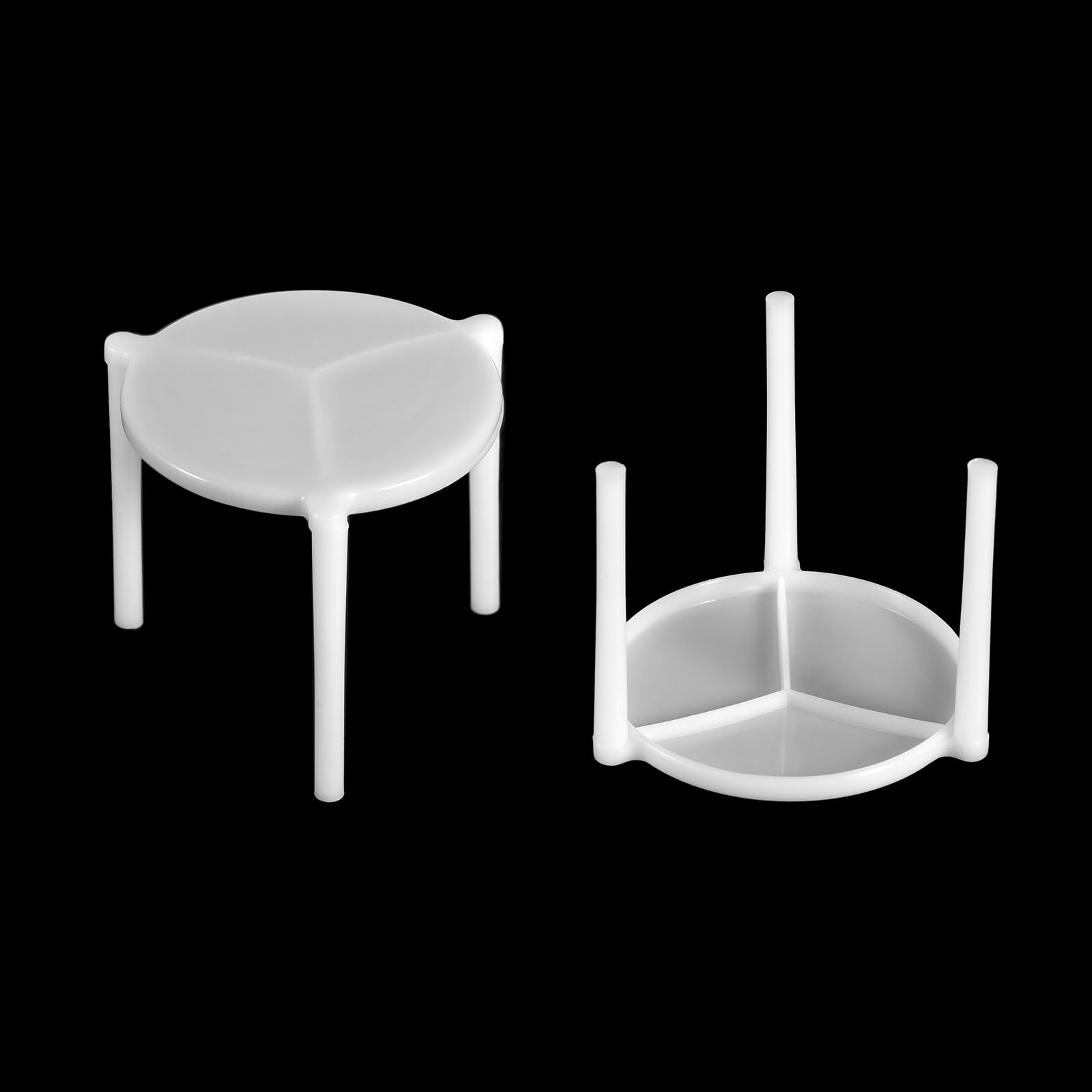 uxcell 100pcs White Plastic Pizza Saver Stands - Tripod Stack for Pizza Boxes, Food Containers & Takeout Services | Perfect for Restaurants, Catering & Delivery Businesses