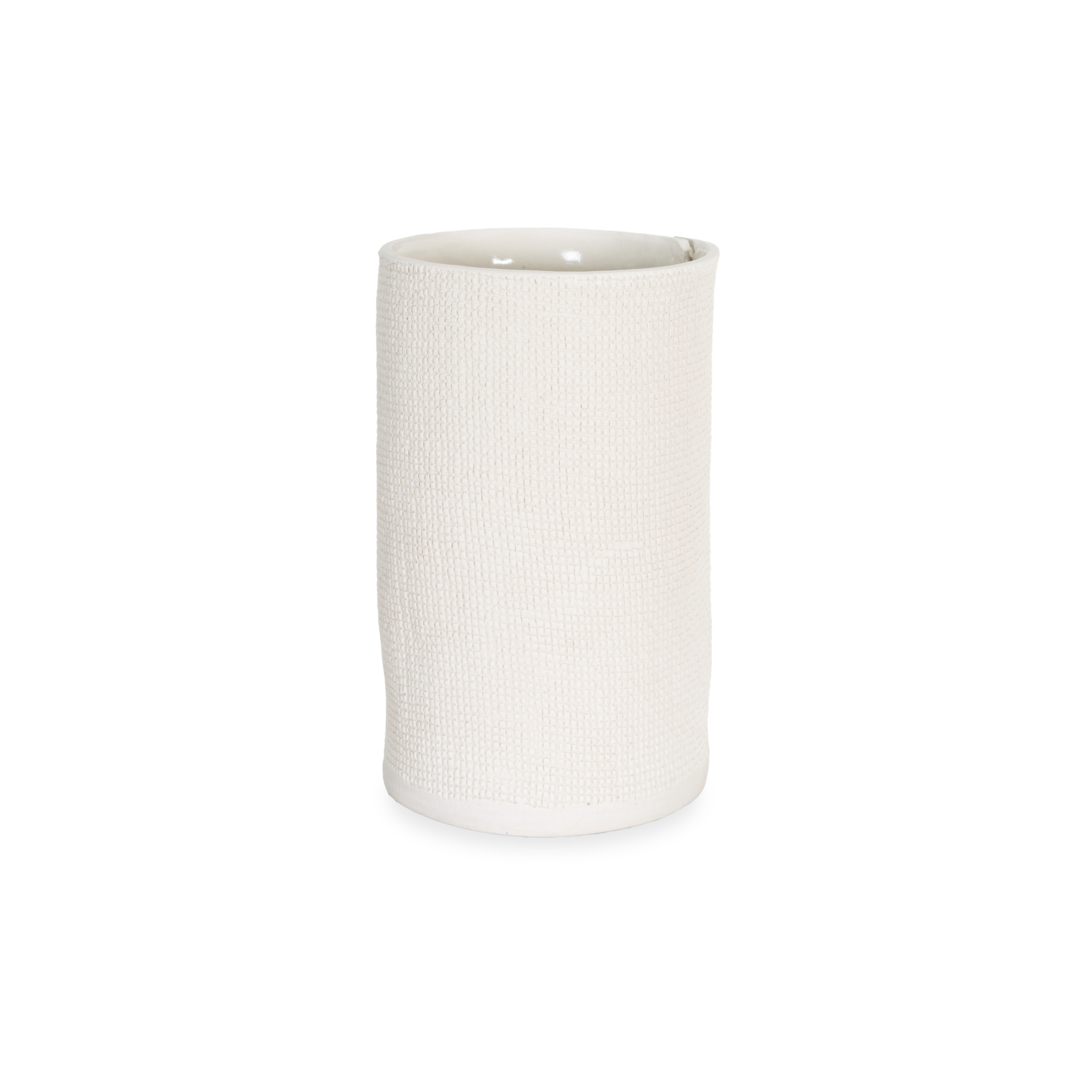 Natural Burlap Cylinder Vase - Rustic Farmhouse Decor for Weddings, Centerpieces & Home Décor