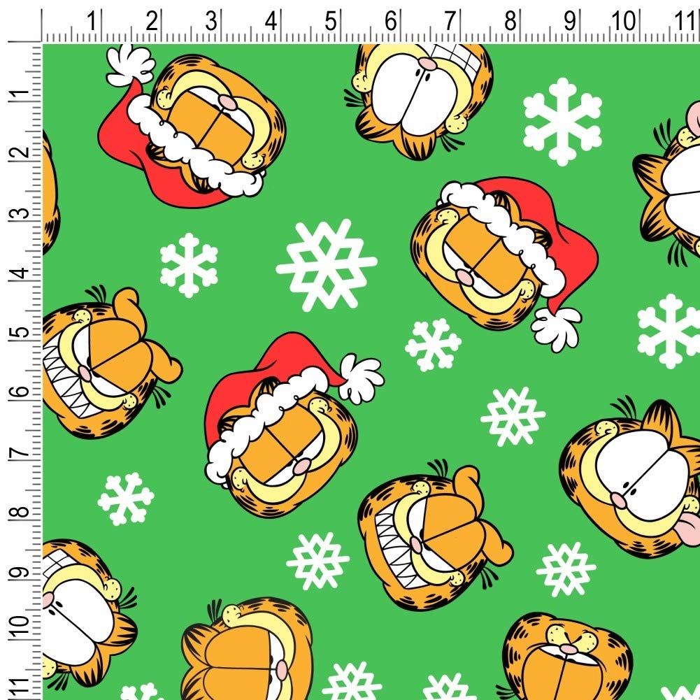 Garfield Christmas Faces Pattern Gift Wrap Wrapping Paper Rolls - Festive Holiday Present Wrapping for Gifts, Parties & Home Decor