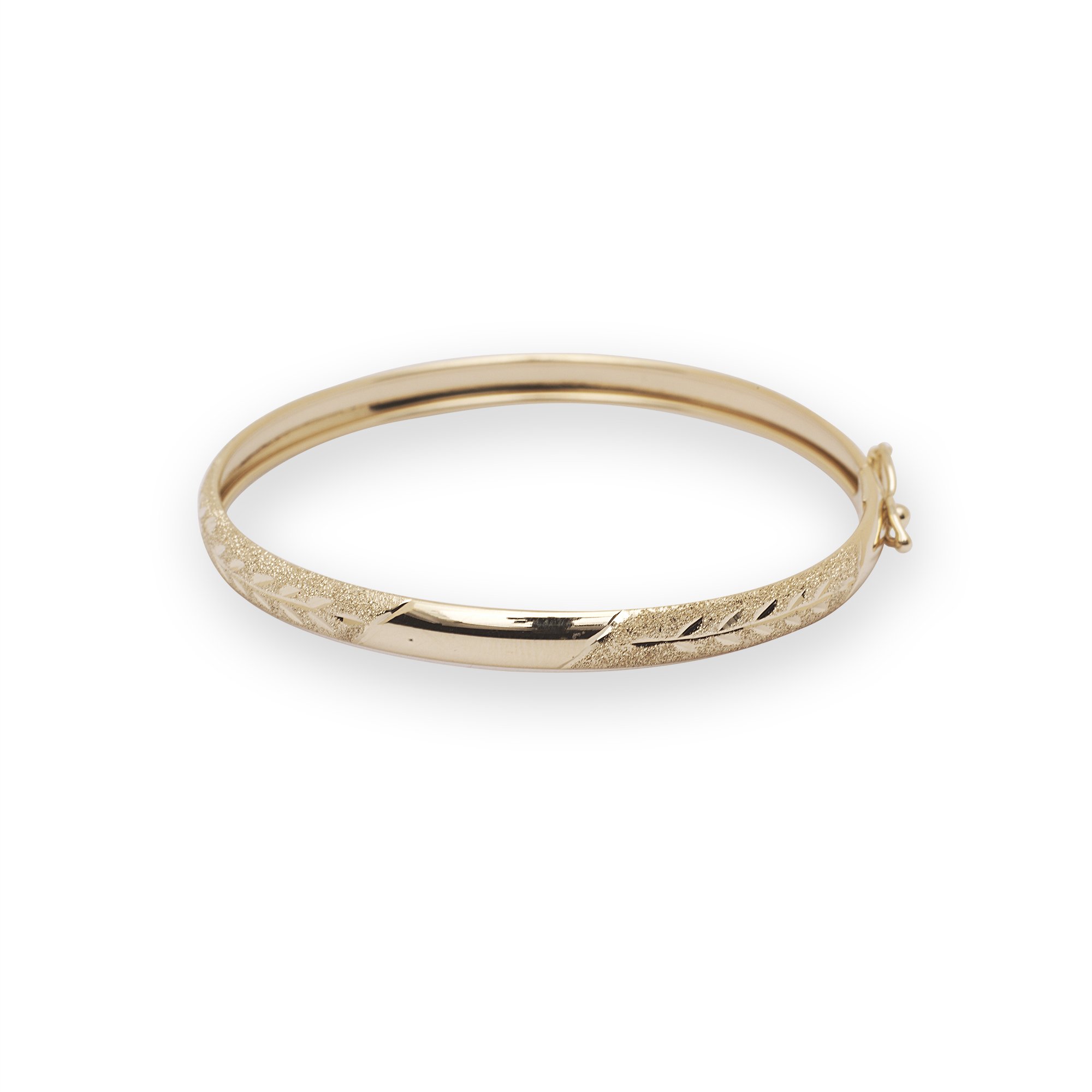 10k Yellow Gold Flexible Bangle Bracelet for Women & Girls - 5.5 Inch Adjustable Solid Gold Jewelry - Perfect for Everyday Wear, Gifts & Special Occasions