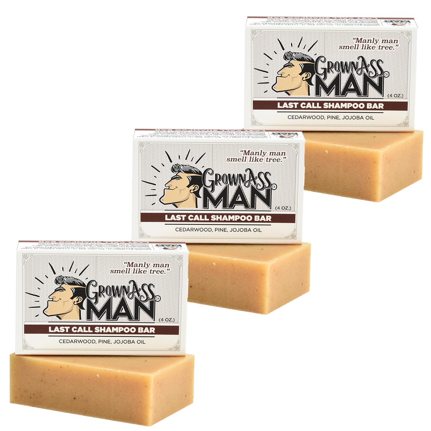 **3-in-1 Solid Shampoo Bar for Hair, Beard & Body – Plastic-Free, Eco-Friendly, Natural & Organic Cleanser for All Hair Types – Rich Lather, 4oz (3-Pack) – Perfect for Travel, Gym & Sustainable Living**