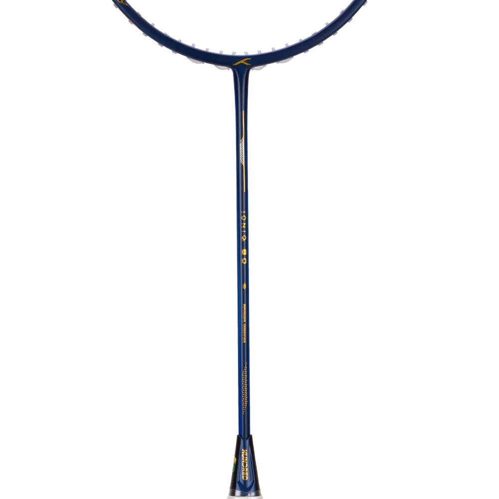 HNDRD Ioniq 80 Badminton Racket - Pre-Strung Carbon Fiber Badminton Racquet for Advanced Players | Perfect for Tournaments, Training & Outdoor Games