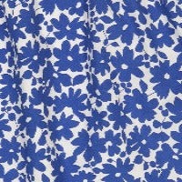 Izzy Drawstring Dress Blue Poppy - Flowy Summer Midi Dress for Women, Perfect for Beach, Vacation & Casual Outings