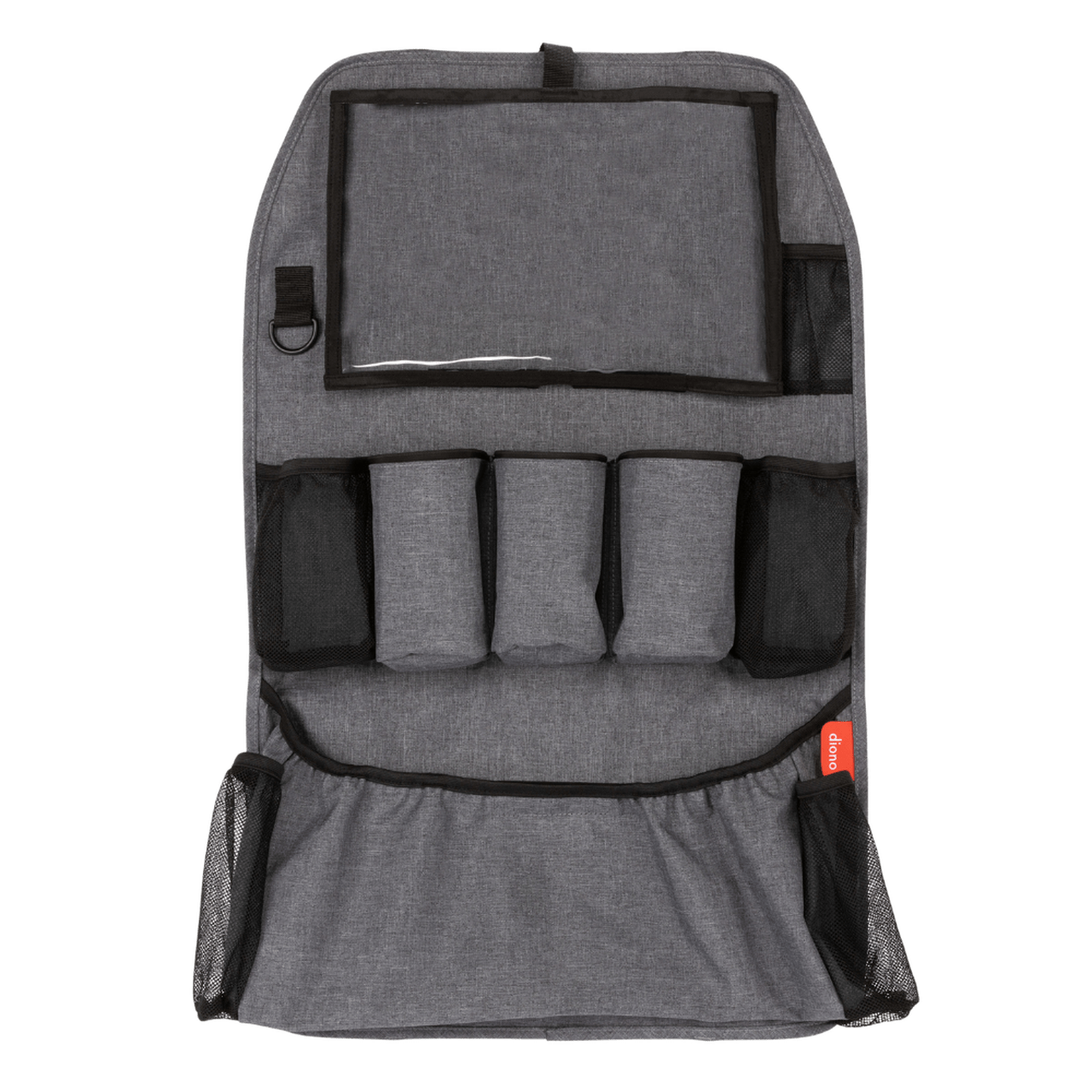 Diono Back Seat Organizer Stow 'n Go XL - Gray Car Organizer for Kids & Adults - Perfect for Road Trips, Travel & Daily Commute