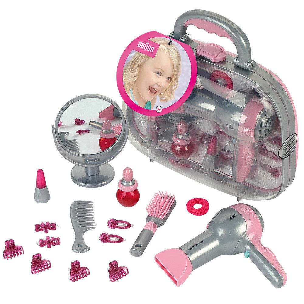 Braun 15 Piece Mega Hairstyling Kit - Professional Hair Styling Tools for Women & Girls - Perfect for Home Salon, Birthday Gifts & Kids Pretend Play