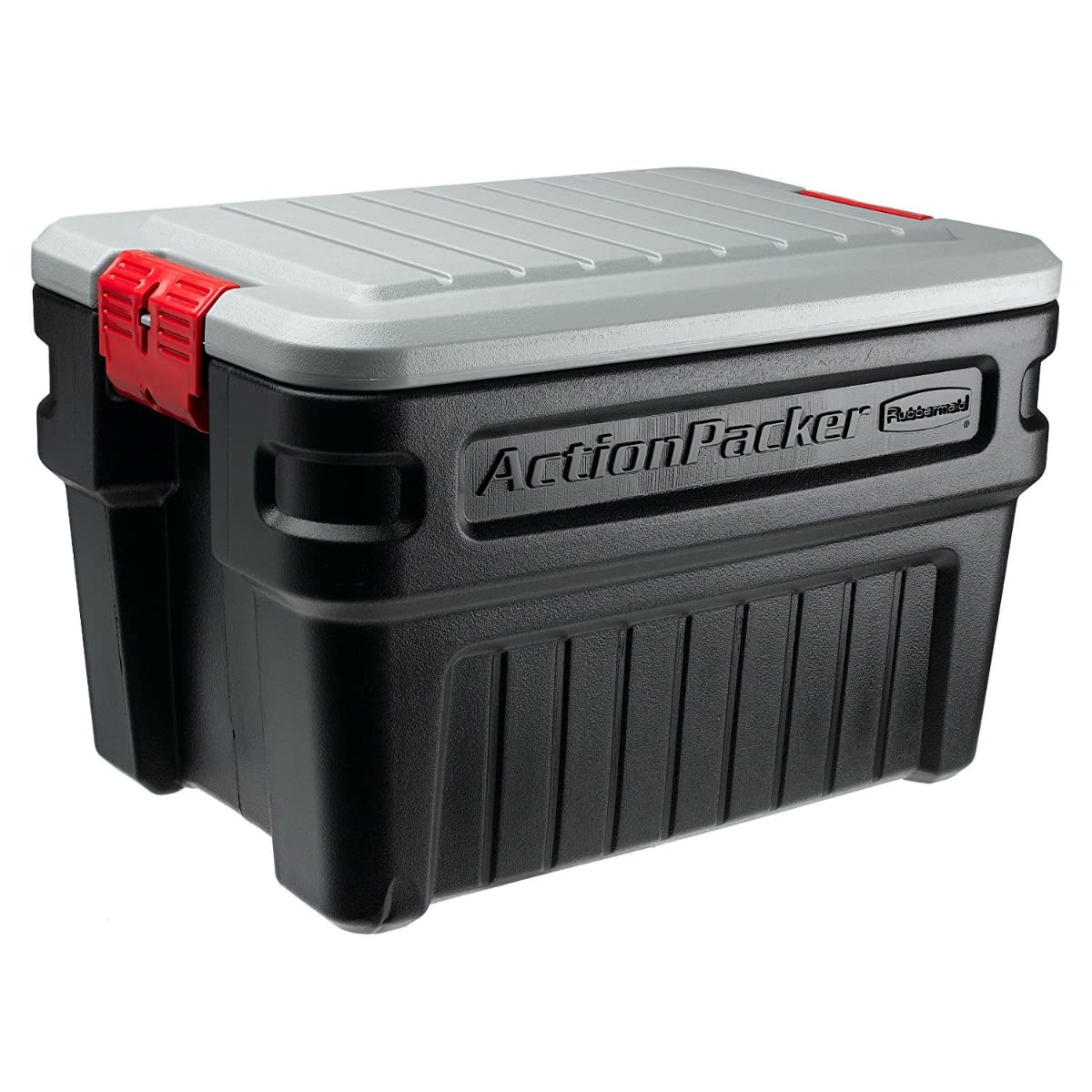 Rubbermaid FG11720238 24 Gallon ActionPacker Storage Bin with Latching Lid - Heavy Duty Plastic Container for Home, Garage, Camping & Outdoor Gear Organization