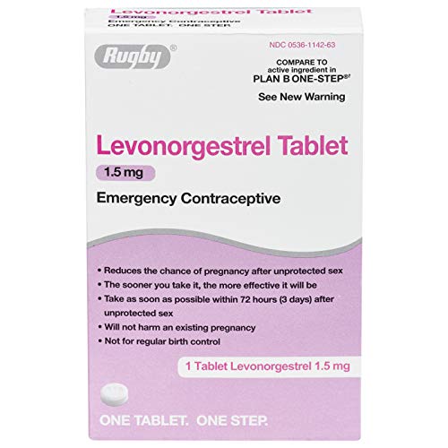 Levonorgestrel 1.5mg Emergency Contraceptive Pill - Same Active Ingredient as Plan B One-Step | Fast-Acting Morning After Pill for Unprotected Sex & Birth Control Failure