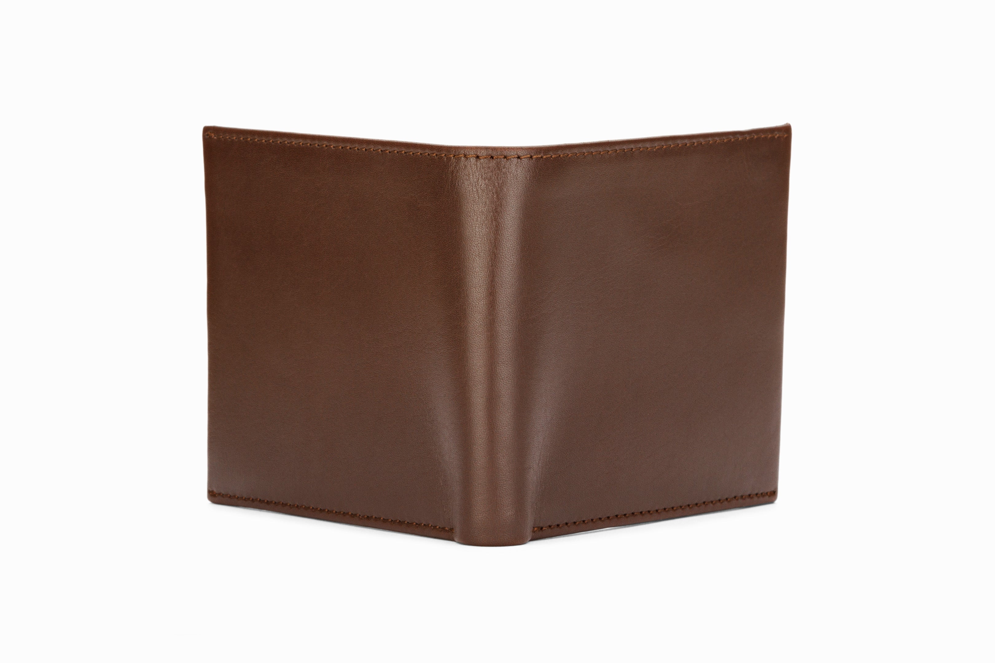 Slim Leather Wallet for Men - Genuine Dark Brown RFID Blocking Minimalist Bifold - Perfect for Everyday Carry & Travel