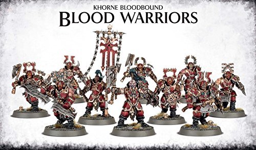 Games Workshop Khorne Bloodbound Blood Warriors - Tabletop Miniature Wargaming Set for Warhammer 40K & AOS Battles | Perfect for Collectors and Competitive Players