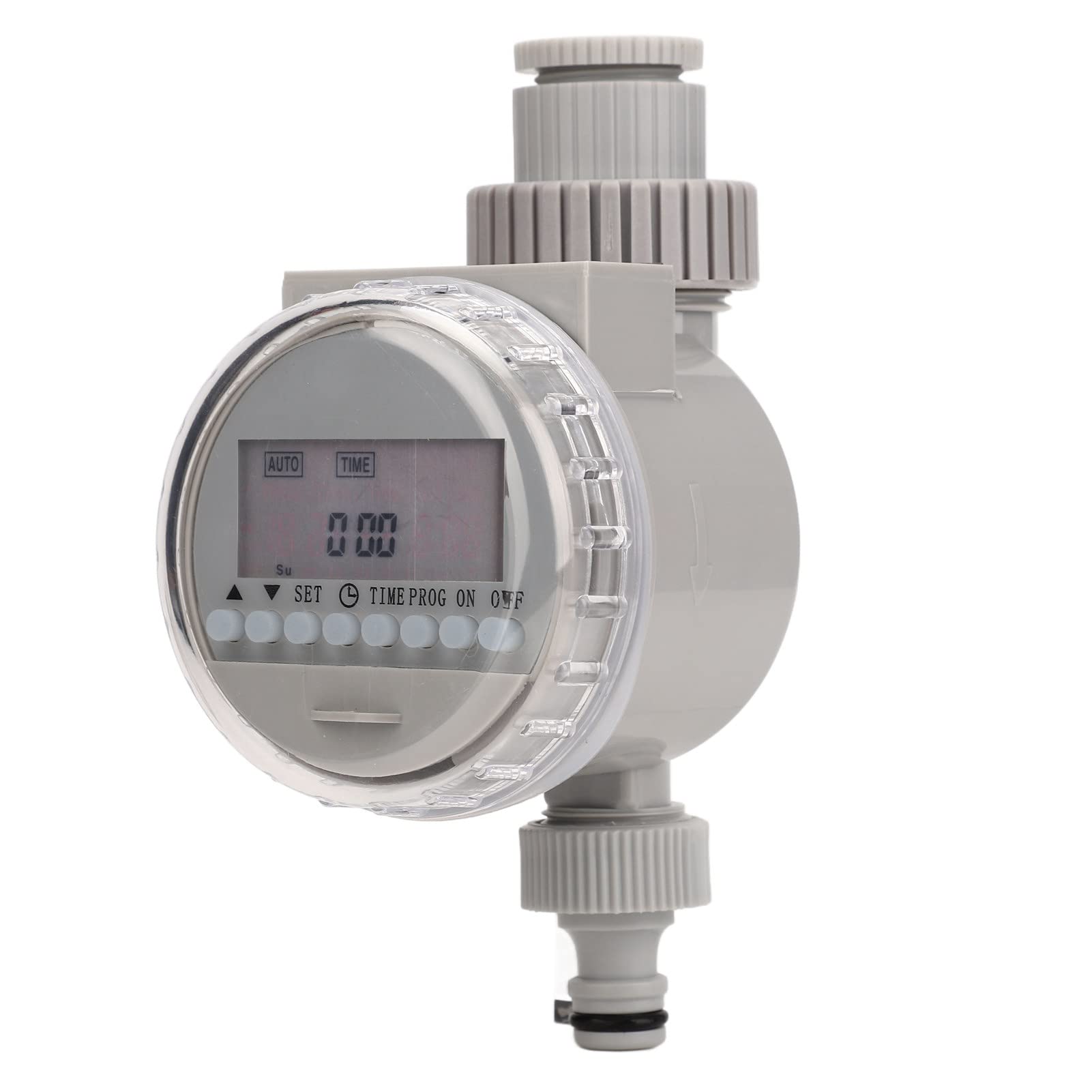 Okuyonic Solar Garden Watering Timer - 16 Program Irrigation Controller with Transparent Cover & Stainless Steel Filter | Automatic Water Timer for Lawn, Yard, Flower Beds & Outdoor Plants