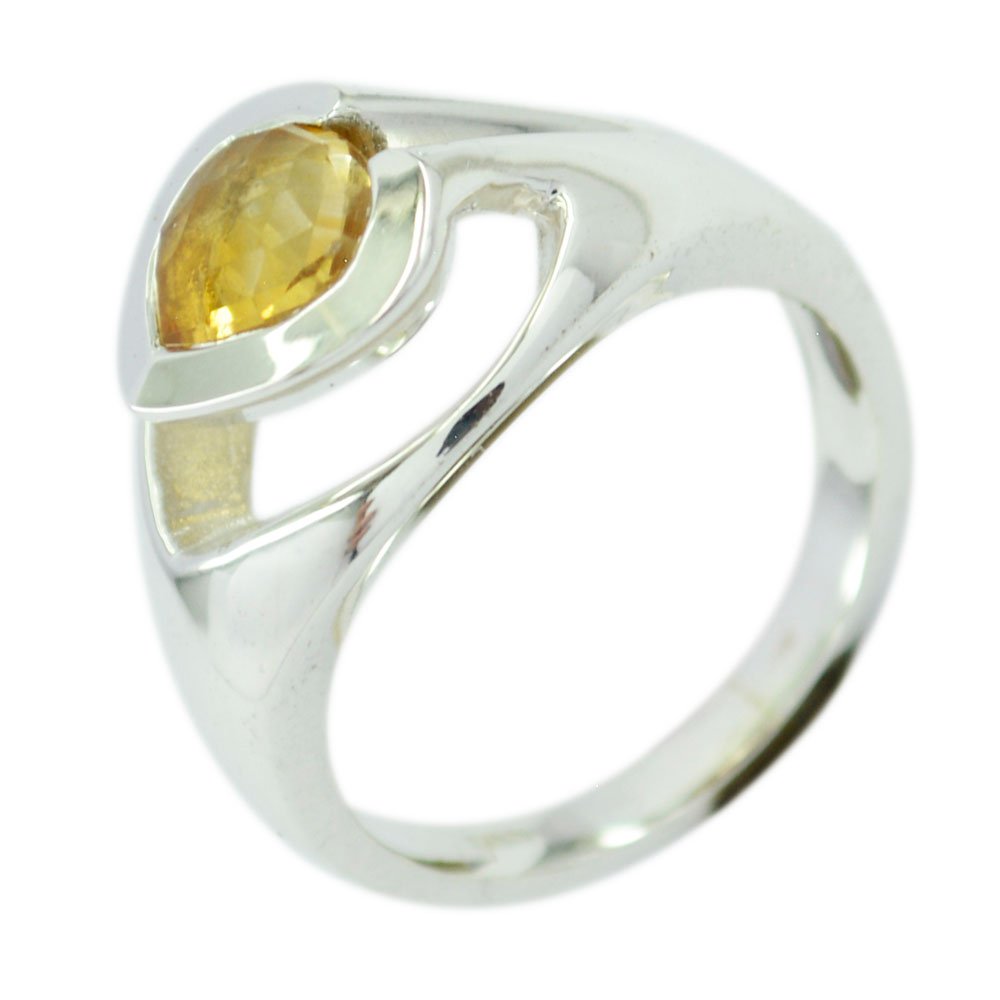 Genuine Pear Cut Citrine Promise Ring in Sterling Silver - Sizes 4-10 | Affordable & Elegant Jewelry for Anniversaries, Engagements & Special Occasions