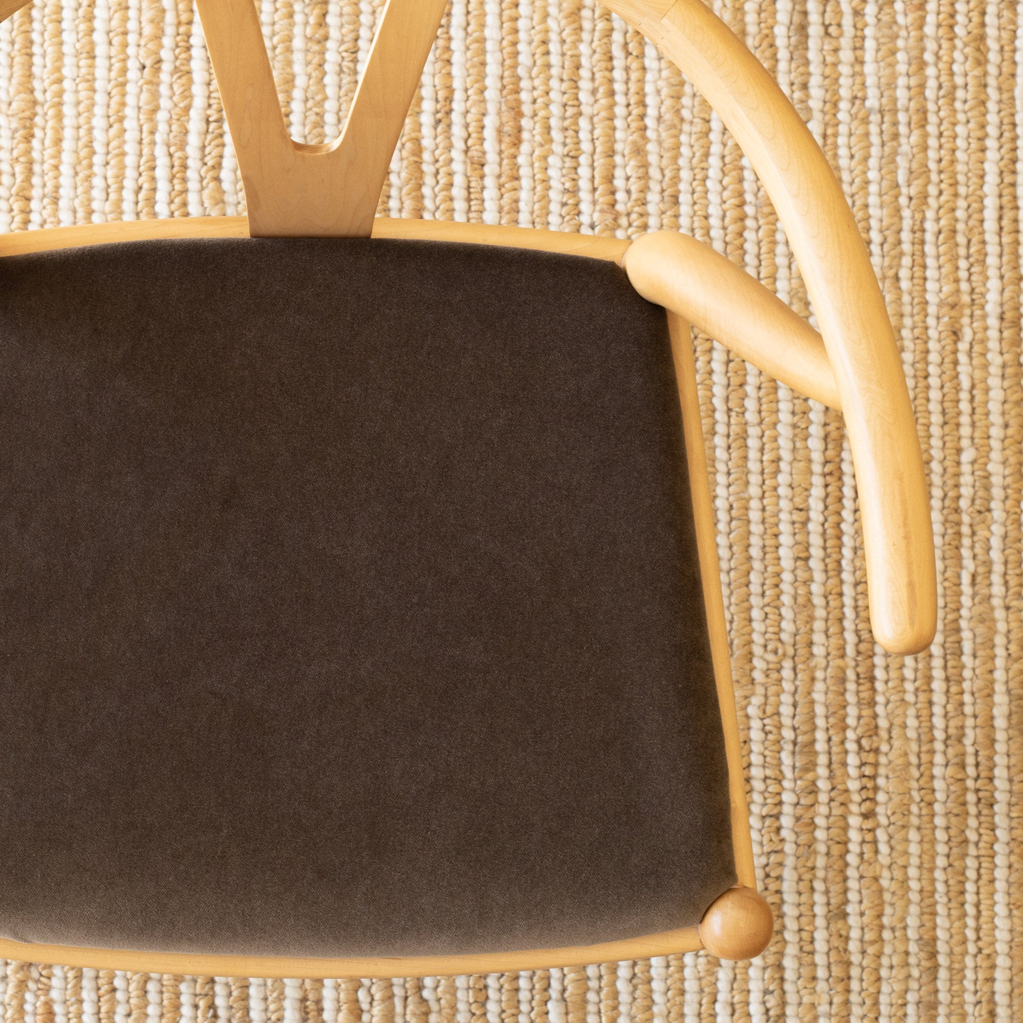 Valentina Velvet Fabric - Soft Luxurious Truffle Brown Upholstery Material for Sofa, Curtains & Home Decor | Perfect for DIY Projects & Interior Design