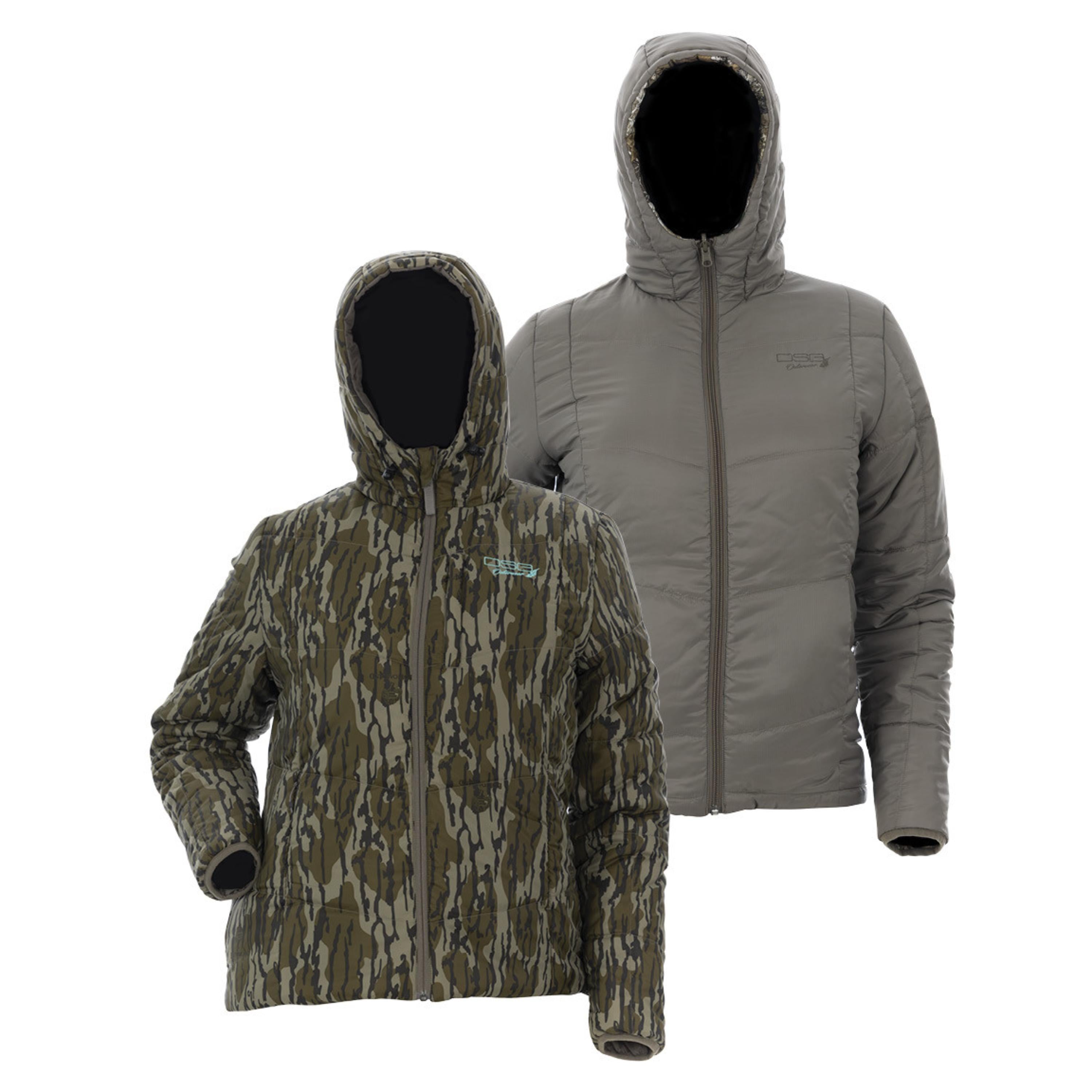 Reversible Puffer Jacket for Men & Women - Lightweight Warm Winter Coat with Hood | Waterproof Windproof Outdoor Jacket for Hiking, Camping & Travel