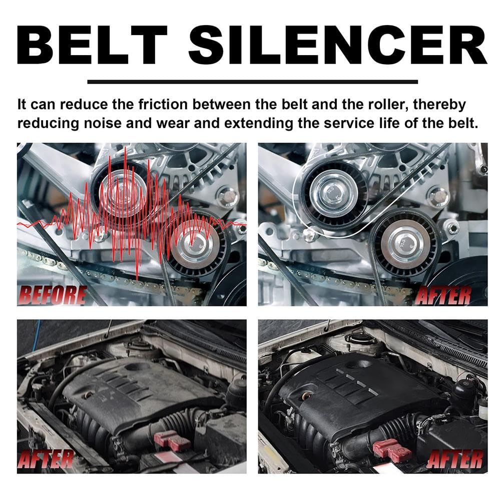 Belt Dressing Spray for Automotive - 100ml Engine Belt Lubricant & Noise Silencer | Reduce Squeaking & Protect Car Belts | Ideal for Daily Driving, Long Trips & Vehicle Maintenance