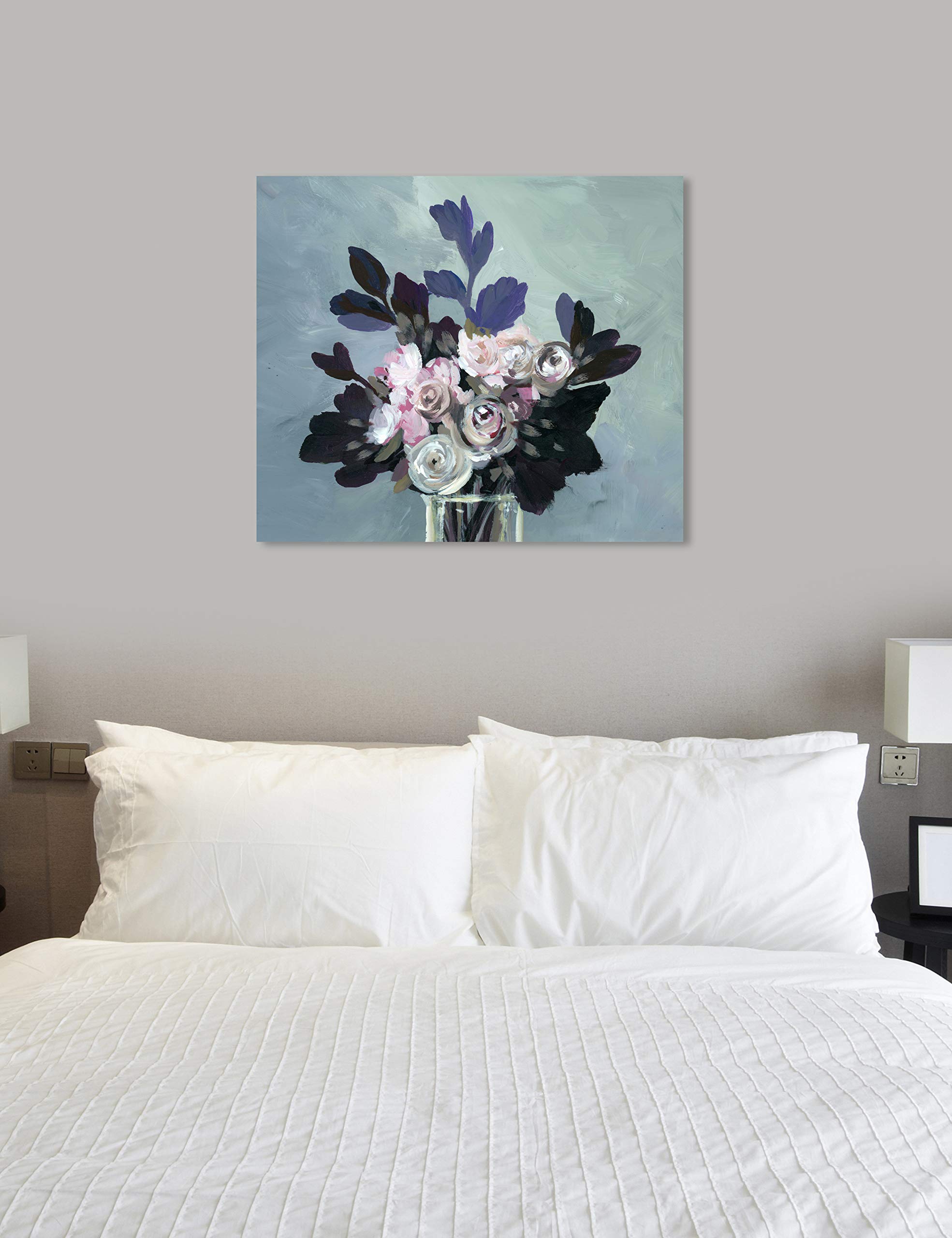 Oliver Gal Artist Co. Floral Wall Art Canvas Print 'Dried Buds' - 45x36 Inch Pink & Green Botanical Home Decor - Perfect for Living Room, Bedroom & Office Wall Decoration