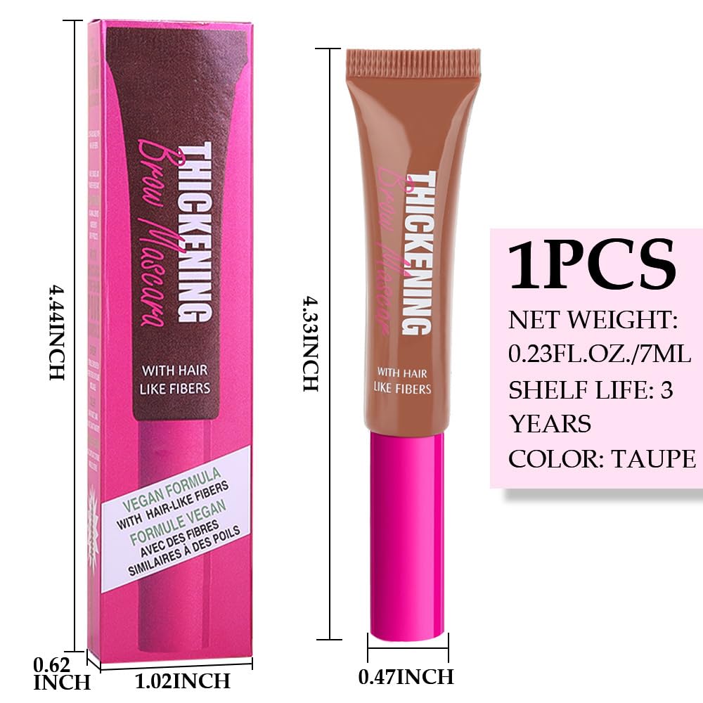 Kaely Thickening Brow Mascara - Waterproof Tinted Eyebrow Gel for Defined Brows, Vegan & Cruelty-Free Eyebrow Makeup (04 Rich Auburn) - Perfect for Everyday Wear, Special Occasions & Busy Lifestyles