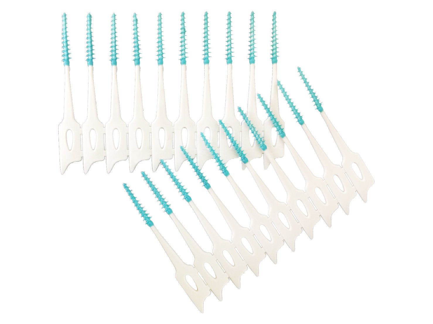 240pcs Soft Rubber Bristles Interdental Brushes - Pointed End for Easy Teeth Gap Cleaning | Perfect for Travel, Home & Office Oral Care