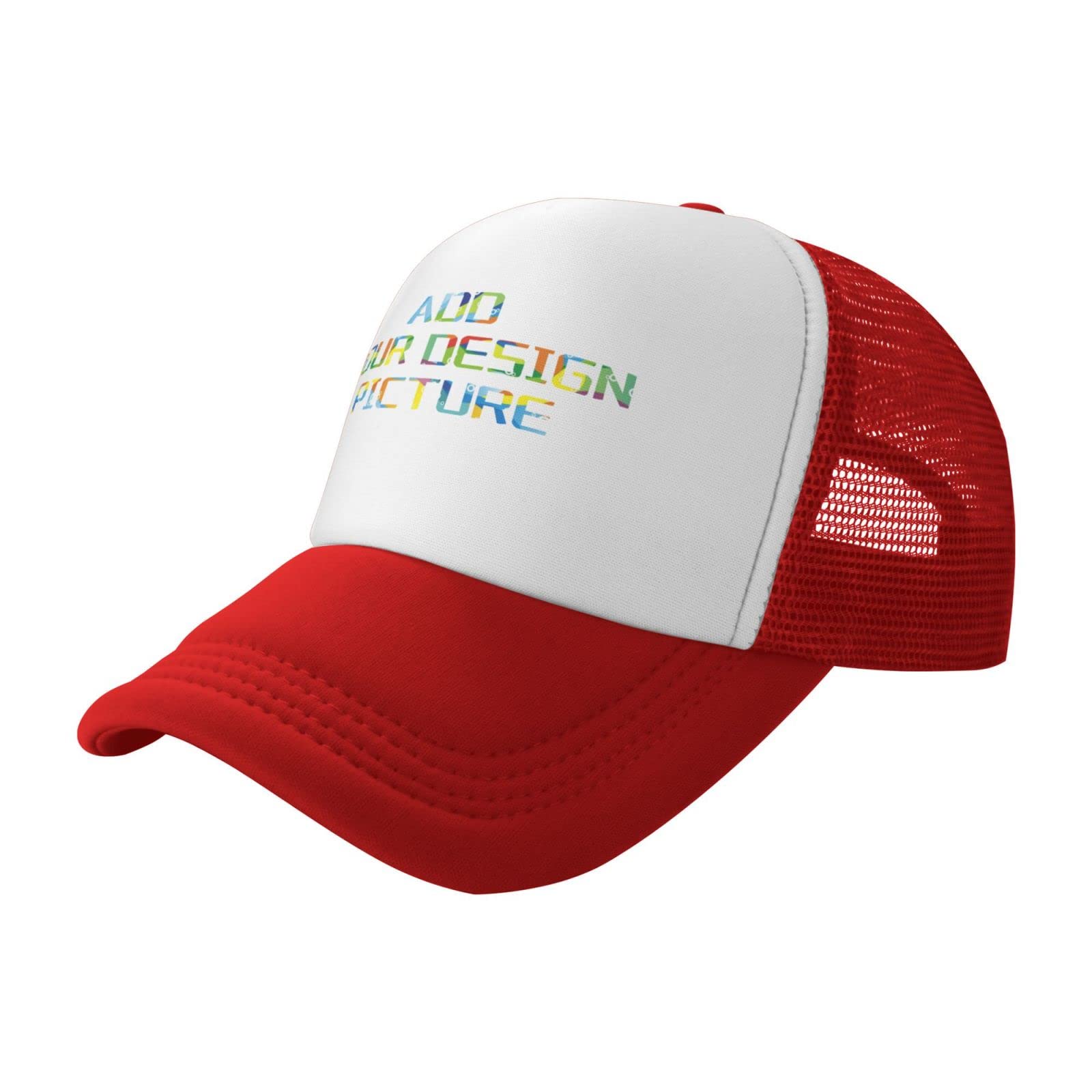 Custom Trucker Hats - Personalized Baseball Caps for Men & Women - Design Your Own Embroidered Dad Hats & Mama Hats - Perfect for Sports, Outdoor Activities & Fashion Accessories