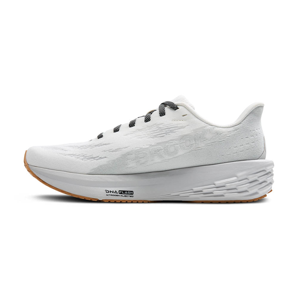 M Launch 11 Running Shoes for Men - White Grey Black - Lightweight Athletic Sneakers for Jogging, Gym Workouts & Daily Wear