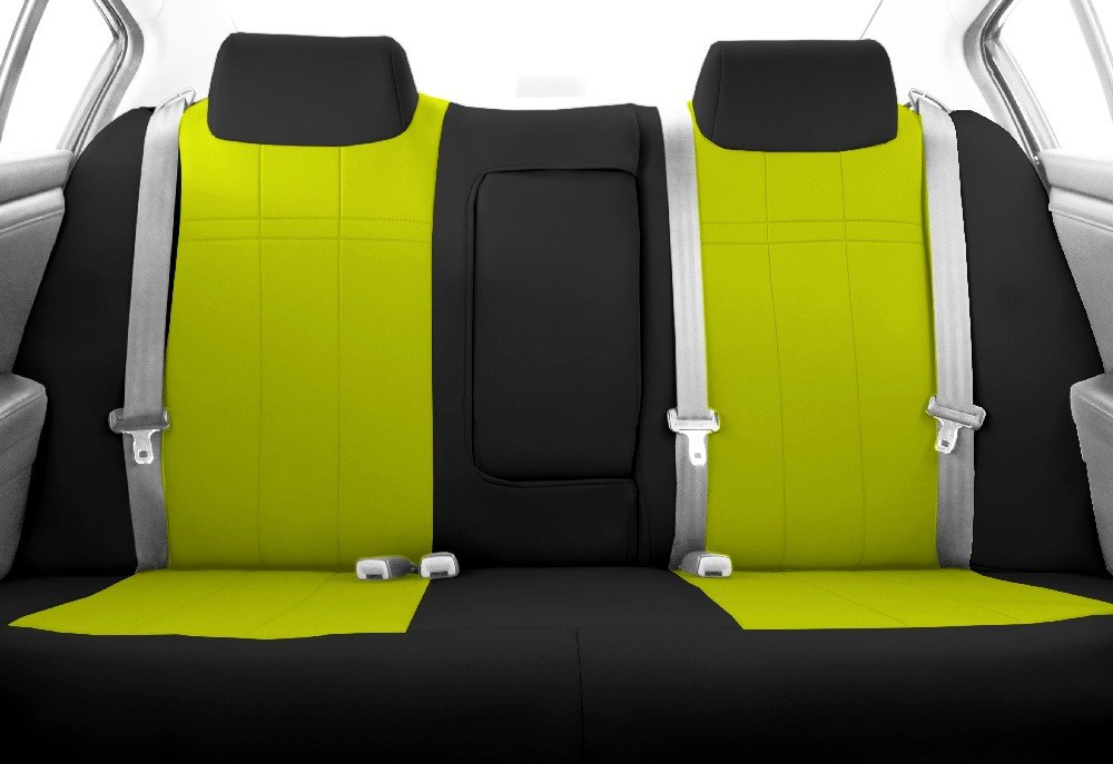 NeoSupreme Seat Covers for 2009-2012 Subaru Forester - Yellow & Black Trim for Car Protection