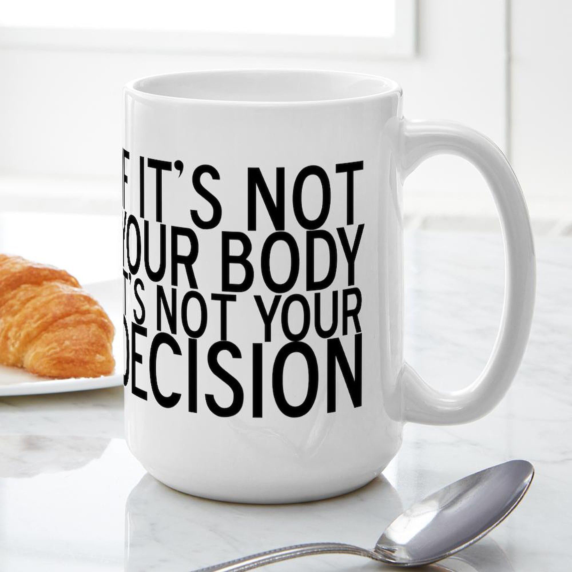 Prochoice 15 oz (444 ml) Ceramic Coffee Mug - Perfect for Hot Tea, Coffee & Office Use - Durable & Dishwasher Safe