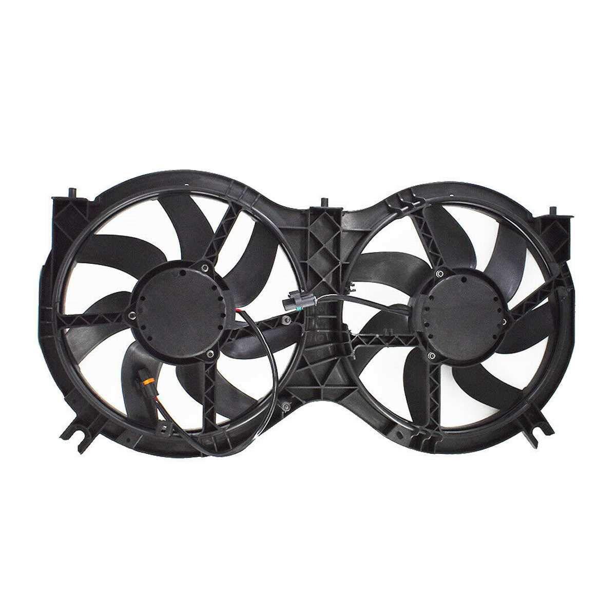 AutoShack Dual Cooling Fan Assembly with Controller - Replacement for 2013-2023 Nissan Pathfinder & Infiniti QX60/JX35 (2.5L 3.5L V6) - Perfect for Engine Overheating Prevention & Off-Road Adventures