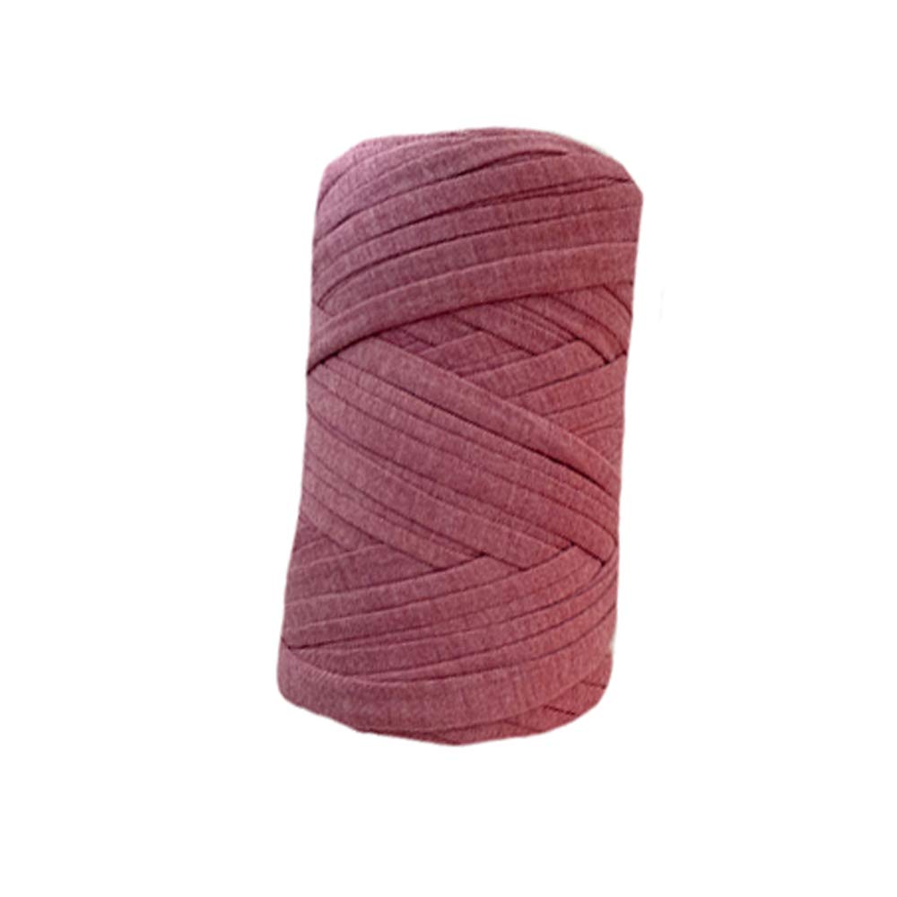 200g Cotton T-Shirt Yarn for DIY Crochet - Summer Handbag, Basket, Purse & Necklace Making - Soft Braided Macrame Yarn in Pink & Purple - Perfect for Crafting, Home Decor & Fashion Accessories