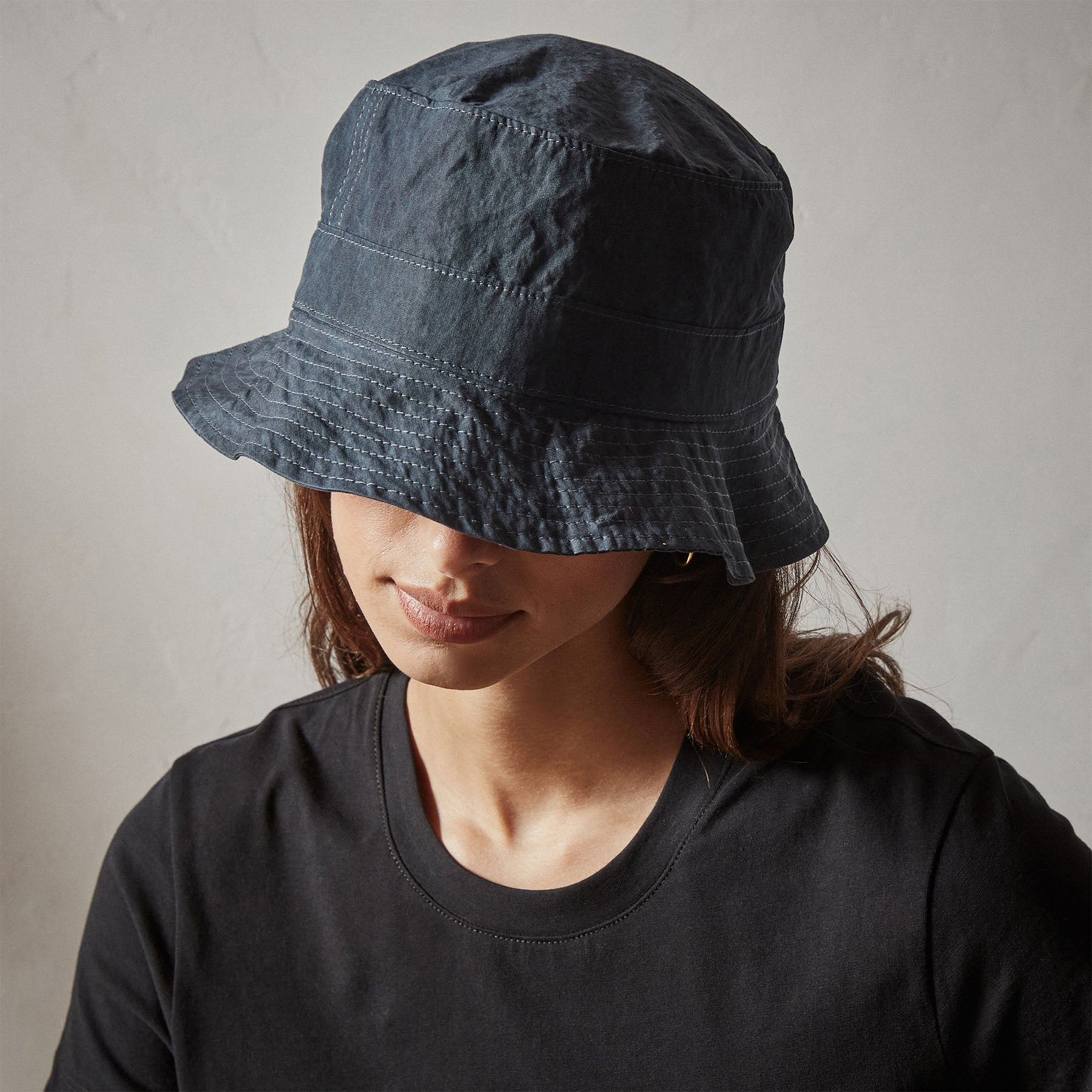 Stylish Cotton Metal Poplin Bucket Hat - Maine Pigment Design | Sun Protection Outdoor Summer Hat for Beach, Hiking & Fashion