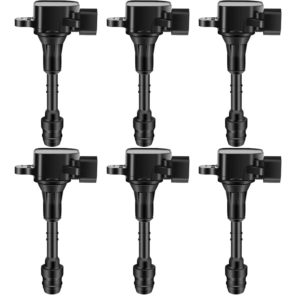 AUTOMUTO 6-Pack Ignition Coil Set - Compatible with 2003-2008 Nissan 350Z 3.5L V6 Engine - Direct Replacement for OEM Part UF374 - Improve Engine Performance & Fuel Efficiency