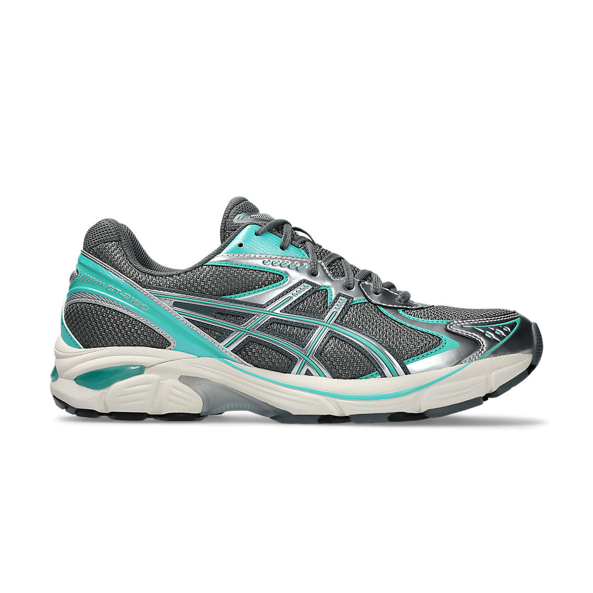 ASICS GT-2160 Running Shoes for Men - Steel Grey/Waterfall - Lightweight Cushioned Sneakers for Jogging, Gym & Daily Wear