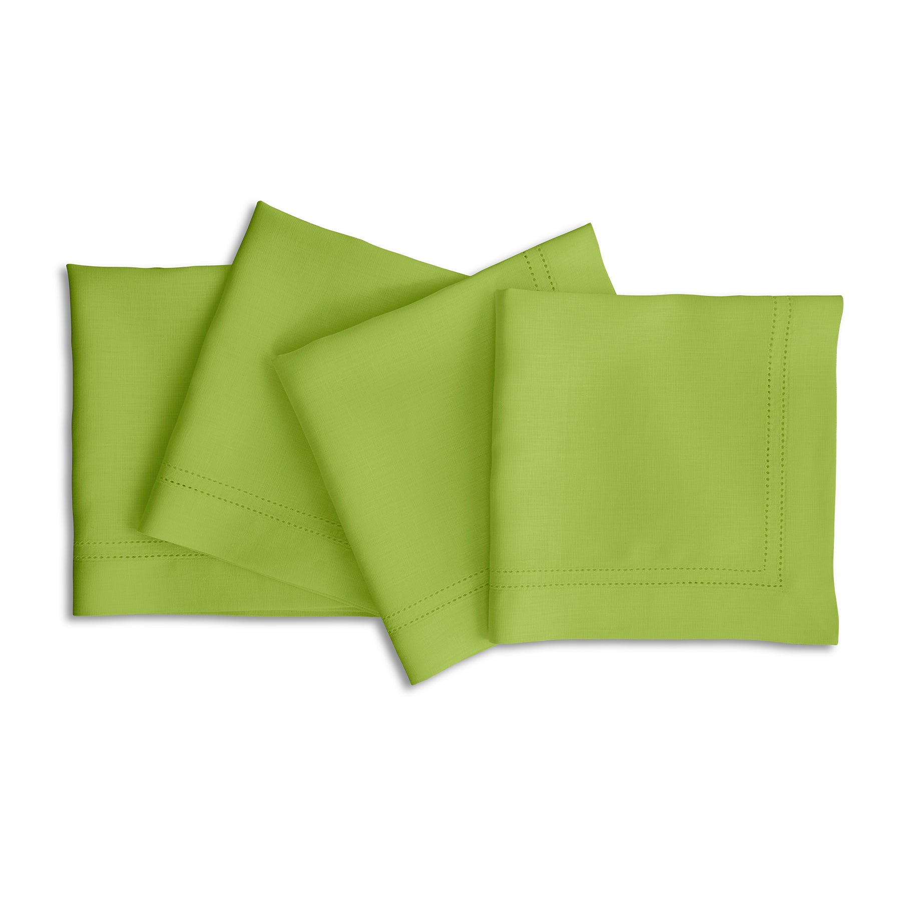 Premium Linen Double Hemstitch Napkins Set of 4 - Elegant Dinner Table Decor for Formal Dining & Special Occasions