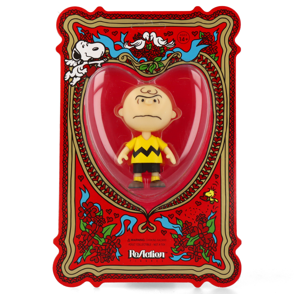 Peanuts ReAction Figure - I Hate Valentine's Day Charlie Brown Collectible Toy | Perfect for Valentine's Day Gifts, Collectors & Peanuts Fans