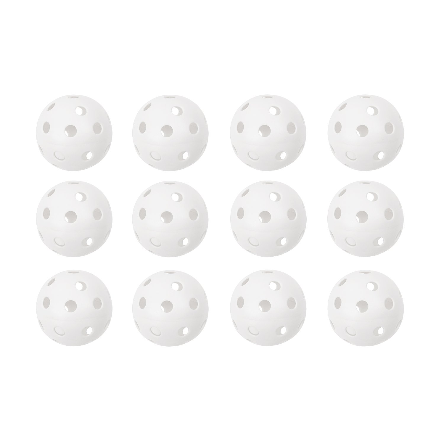 Champion Sports Hollow Plastic Baseballs - Lightweight Training Balls for Baseball Practice, Pitching & Batting Drills | Perfect for Backyard, Cage & Team Training