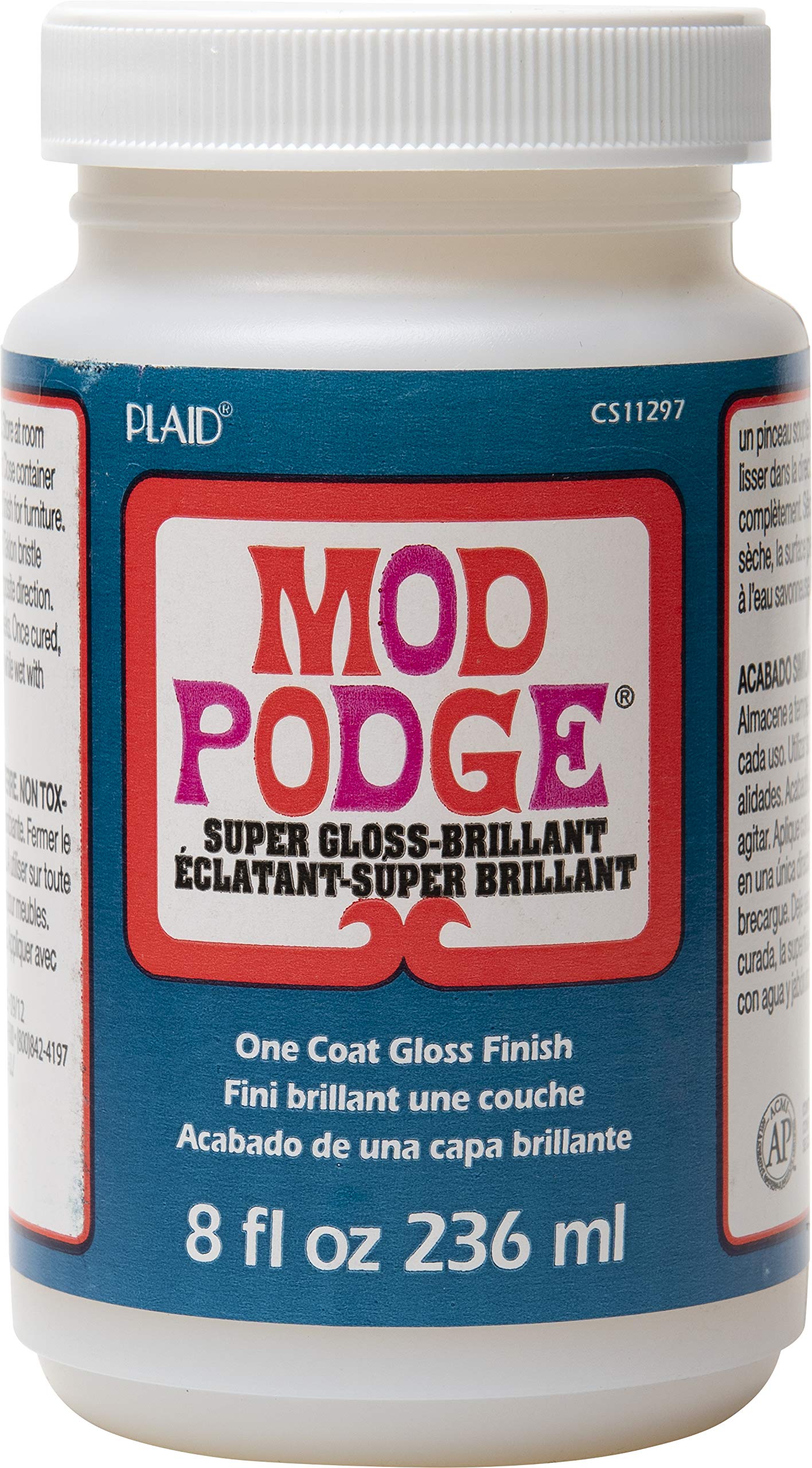 Mod Podge Super Thick Gloss 8-Ounce Waterbase Sealer, Glue and Finish - Matte Finish for DIY Crafts, Scrapbooking, Decoupage and Home Decor Projects