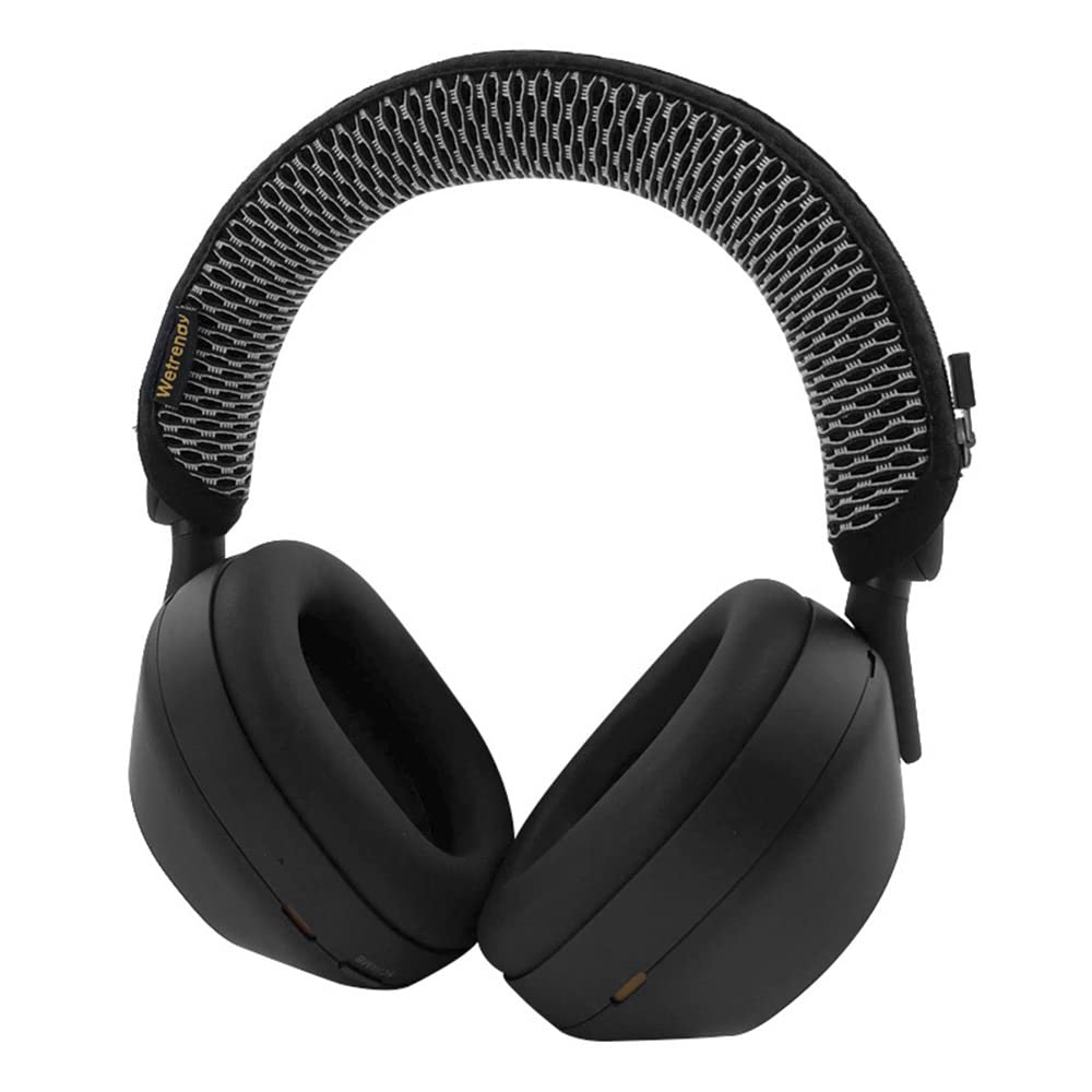 Sony WH-1000XM5 Headband Cover Pad - Replacement Headphone Cushion Protector with Zipper (Grey) - Comfortable & Durable for Travel, Work & Gaming