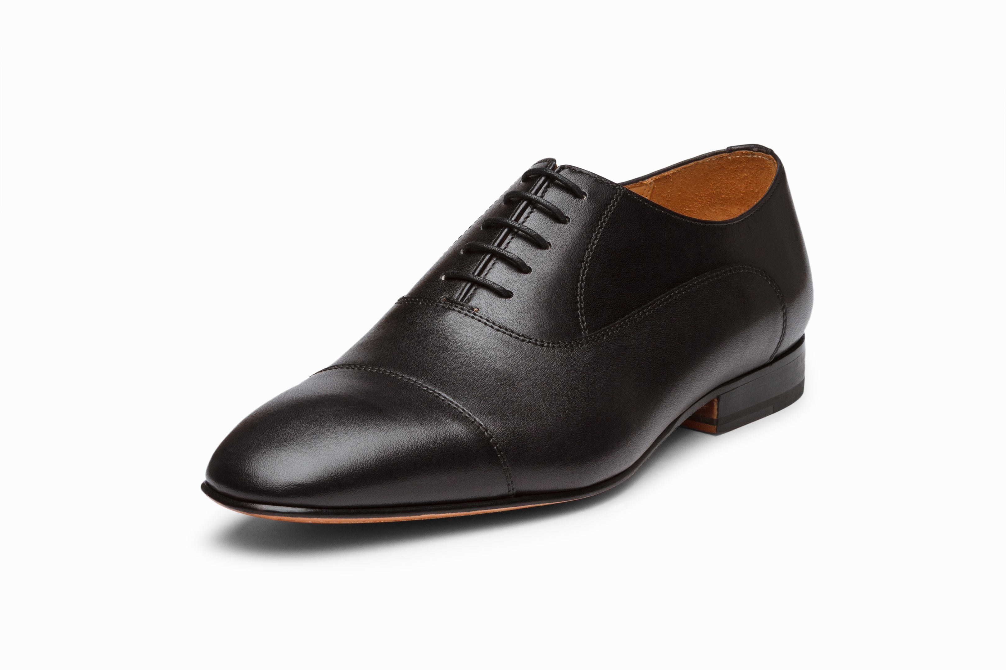 Black Captoe Oxford Dress Shoes for Men - Classic Formal & Business Attire | Perfect for Weddings, Office & Special Occasions
