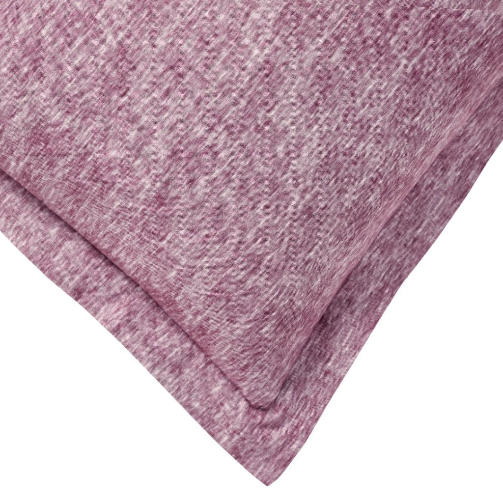 Soft & Cozy Melange Flannel Cotton Two-Tone Brushed Duvet Cover Set - King Size Bedding for Winter Warmth & Comfort