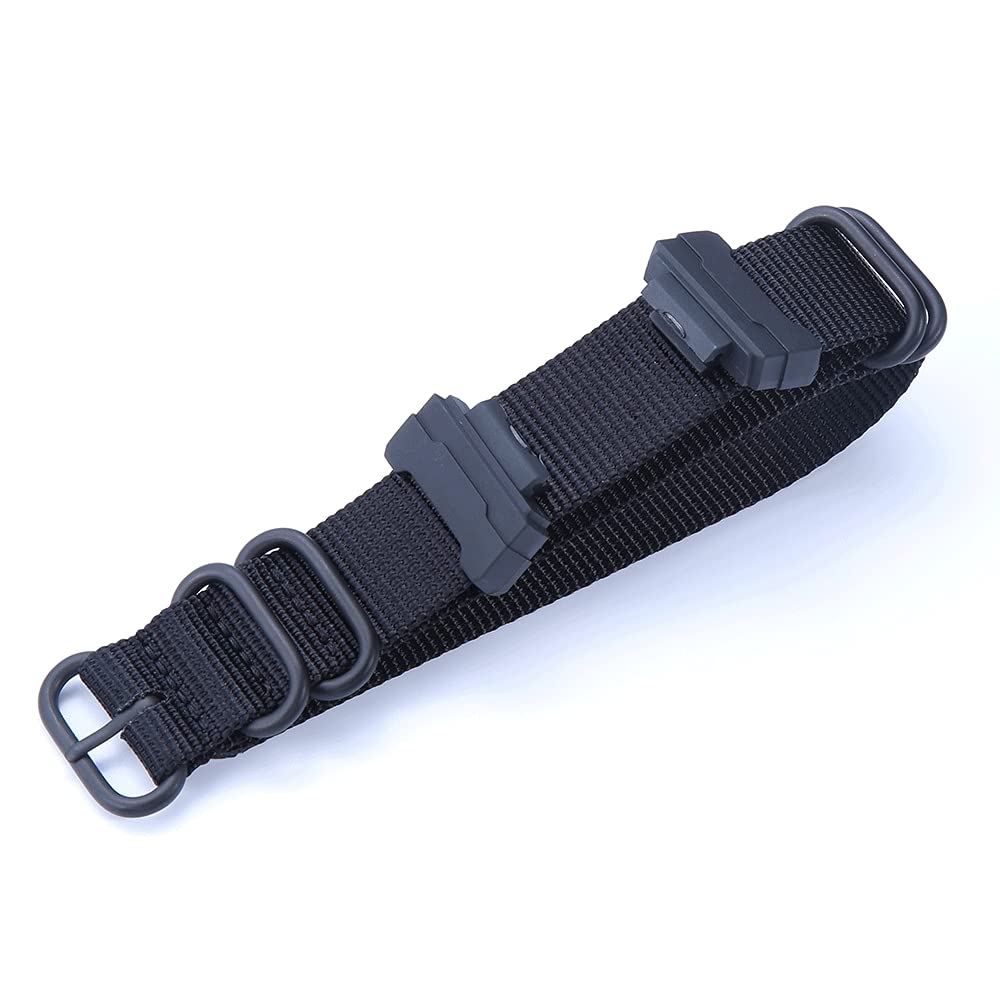 Casio 16mm Nylon Strap with Adapters - Durable Watch Band Replacement for Outdoor Sports