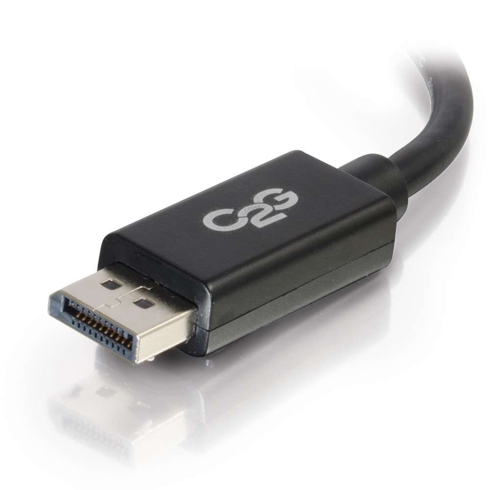 C2G 54405 DisplayPort Cable with Latches - 35ft Male to Male High-Speed 4K Video Cable - Black - Ideal for Gaming, Home Theater & Office Monitors