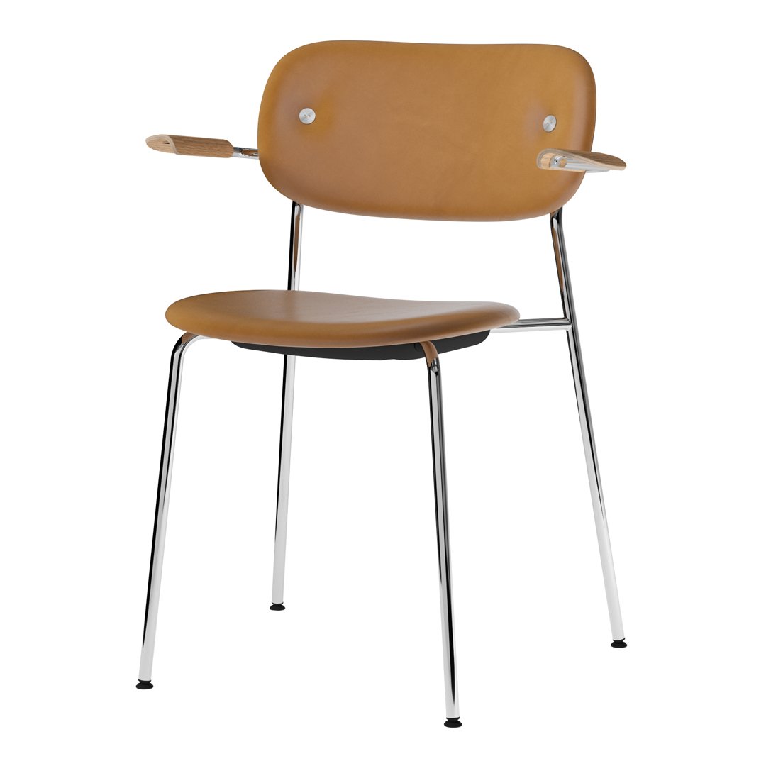 Co Dining Chair with Armrests - Fully Upholstered Modern Dining Chair for Kitchen, Dining Room & Breakfast Nook - Comfortable & Stylish Seating Solution