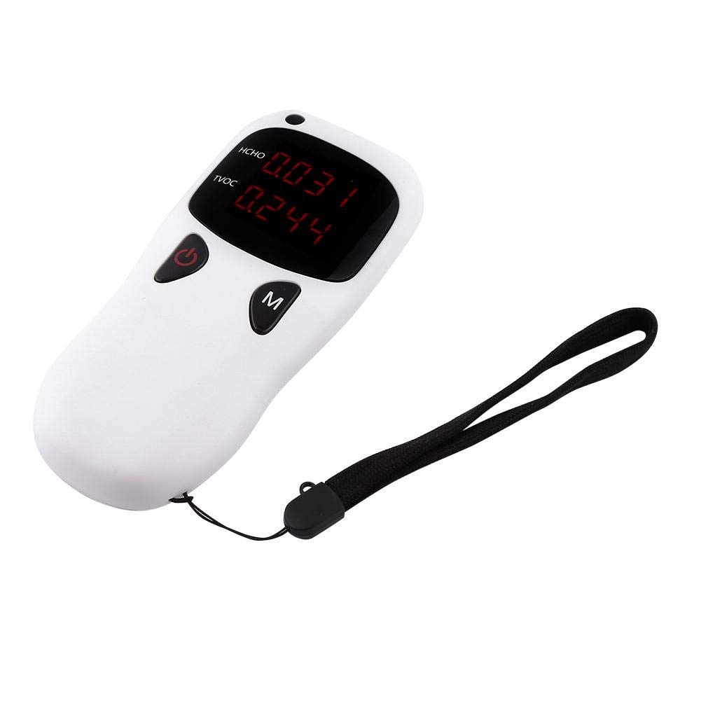 Professional Handheld HCHO TVOC Air Quality Tester - Indoor Air Pollution Detector with LED Display for Home, Office & Car Safety Monitoring