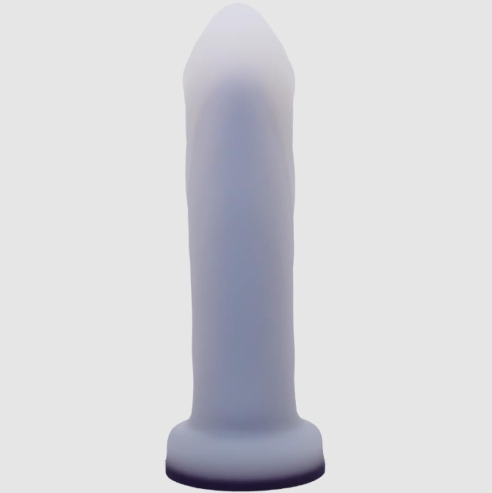 Tantus Cush O2 Dual Density Silicone Dildo - Ultra-Premium Body-Safe Vibrator for G-Spot & P-Spot Stimulation | Harness Compatible Sex Toy for Men, Women & LGBTQ | Anal & Vaginal Use | Matte Twilight Finish | Perfect for Solo Play & Couples Intimacy