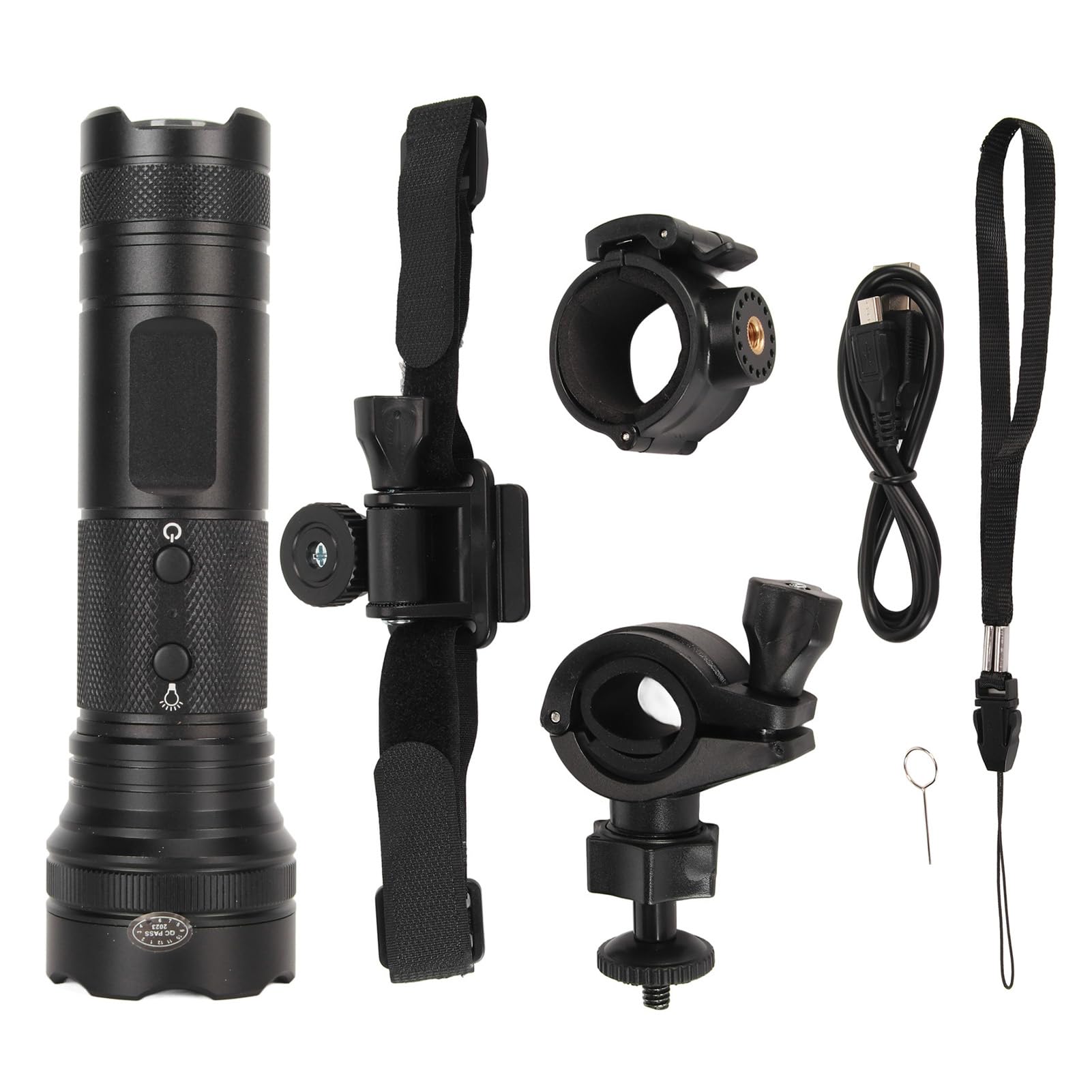 4K HD 120° Wide Angle IP66 Waterproof Bicycle Helmet Camera - Long Battery Life with LED Flashlight for Cycling, Mountain Biking & Outdoor Adventures - Perfect for Action Sports, Camping & Vlogging