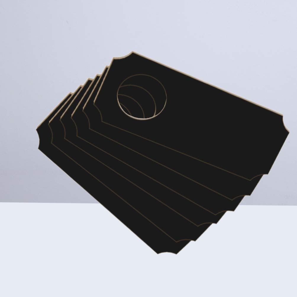 6-Piece Mini Wooden Chalkboard Set - Small Oval Blackboards for Weddings, Events & DIY Crafts - Perfect for Table Numbers, Place Cards & Decorative Signs